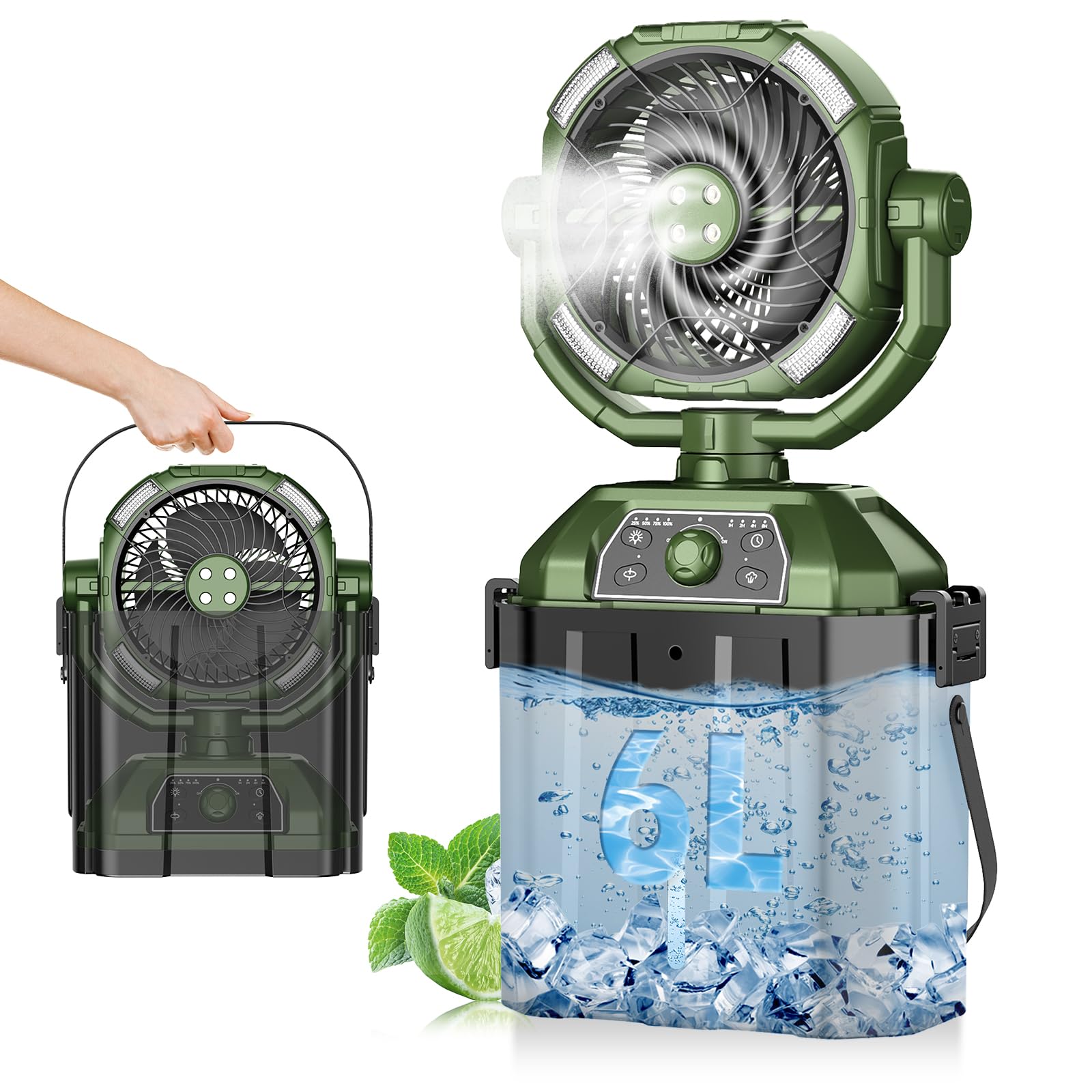 Amazon | 【Amazon.co.jp限定】キャンプ 扇風機 ミストファン 卓上